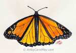 Easy Butterfly Painting of a Monarch Butterfly