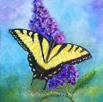 How to paint butterfly art.