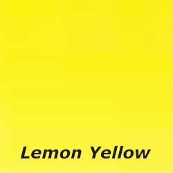 Lemon Yellow color sample Lemon Yellow is a cool yellow artist paint color.