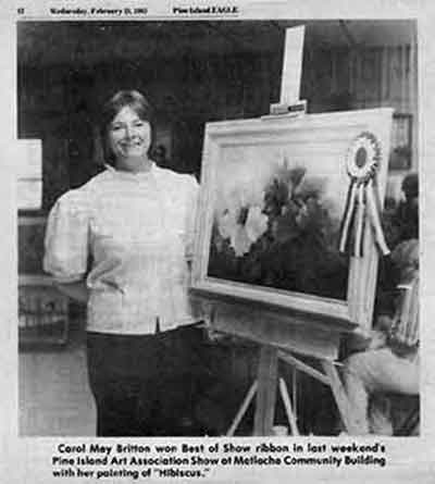 A Best of Show award for an oil painting.