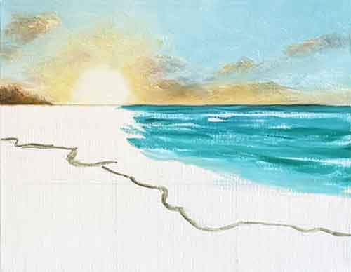 Block-in the ocean water.