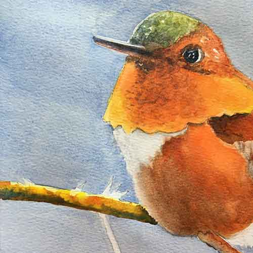 Begin painting the branches.