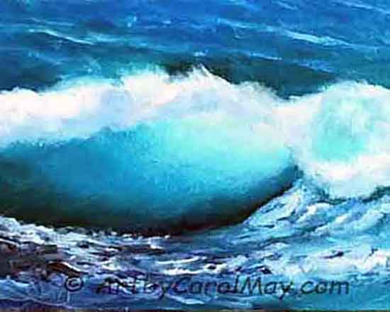 Learn how to paint a wave.