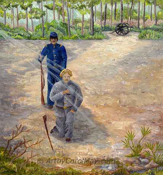 prophetic painting art of a vision of after the Battle of Olustee