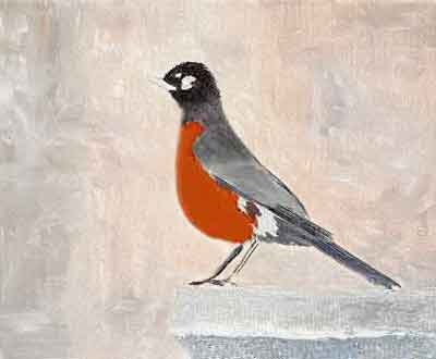 Start a painting with thin colors.