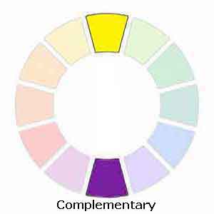 The complementary color scheme is often used by artists.