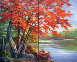 Professional tips on creating a composition for a painting.