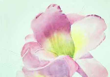 We can lift some watercolors with a damp brush.