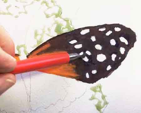 In watercolor - paint around the areas you want to keep white.