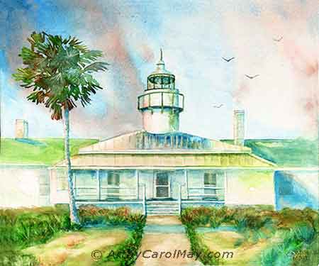 Man-made things most always become the focal point of a painting.