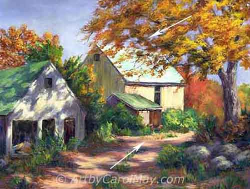 Lines in the composition point to the focal point.