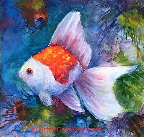 Value contrast is great in the focal point of a painting.