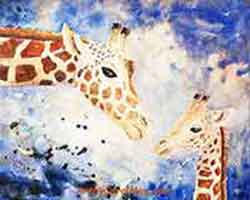 Learn how to paint a giraffe in 3 different styles.