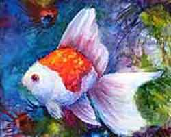 Paint a fun fish with a limited palette.