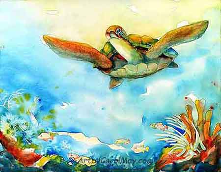 How to paint art by Carol May