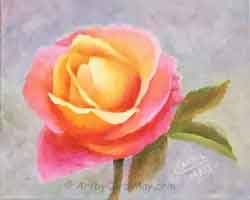 How to paint roses.