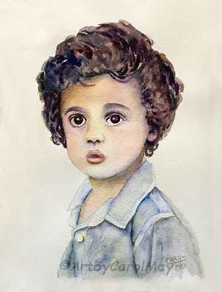 People are interesting subjects for paintings, art by Carol May.