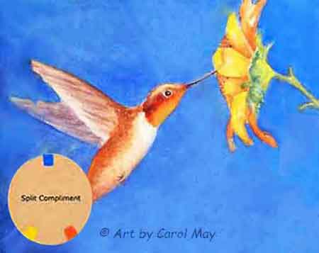 When you are beginning watercolor, it's good to use a color scheme.