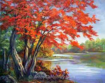 The landscape is full of ideas for painting art.