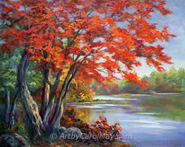 The landscape is full of ideas for painting art.