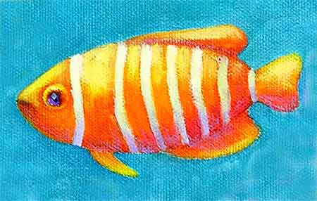 Paint around some of the areas of the white watercolor paper.