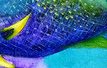 Watercolor paint may be scratched off to expose the white paper.