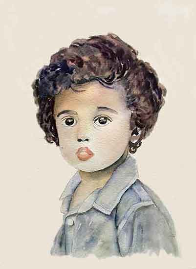 Continue painting the face colors.