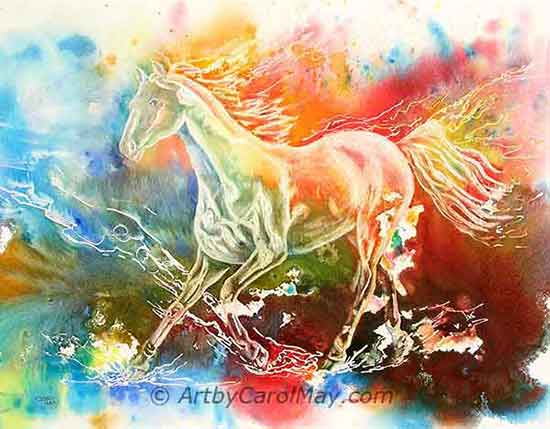 Freedom a fantastic painting by Carol May