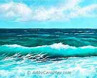 How to Paint Ocean Colors