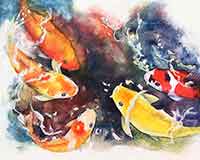 Painting Koi Fish