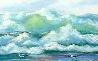 Sunlight creates warm ocean colors. Sunny days warm the ocean colors to greens and turquoise.