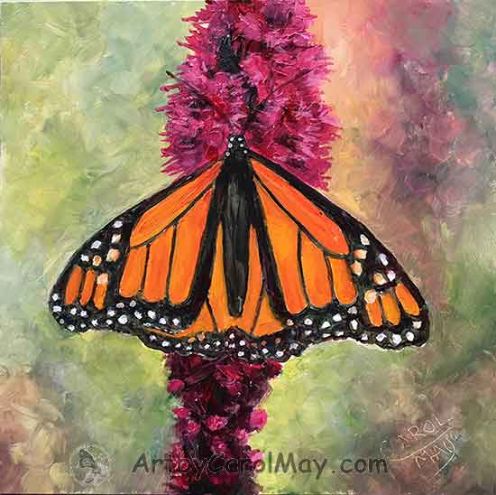 An oil daily painting by artist Carol May