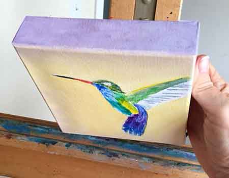 Paint the edge of your gallery wrapped
 canvas