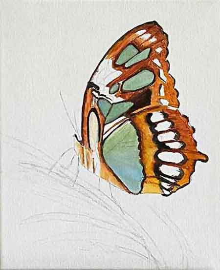 Compare the white spot with the photo above. Mistakes may be corrected in oil paintings.