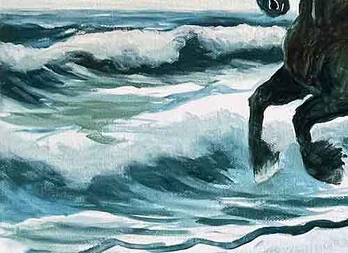 Paint the foam shadows first.