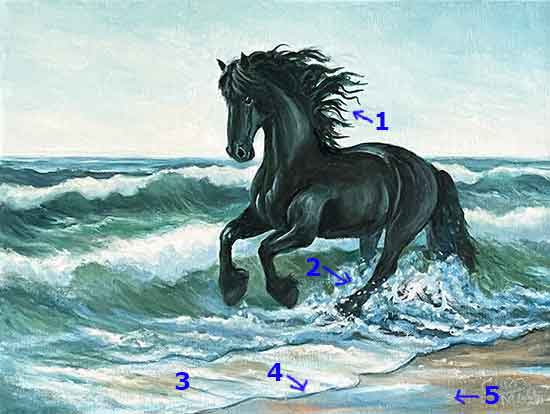 How to finish the oil horse painting.