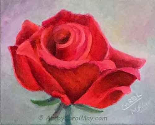 How to Paint a Rose