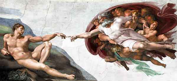 Painting-Medium-Michelangelo-creation-of-man