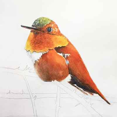 Finally paint the darkest darks and the details.