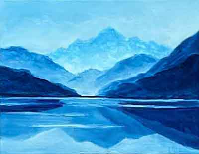 Paint the thick, light highlight colors.