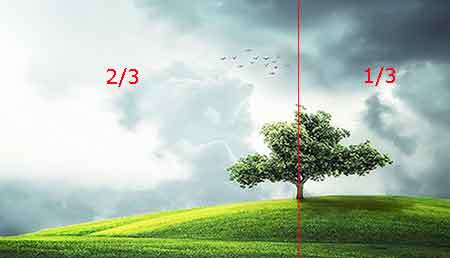 Where do we place the subject of a painting?