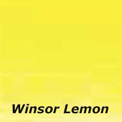 Winsor Lemon sample Winsor Lemon is a single pigment paint that mixes very well.