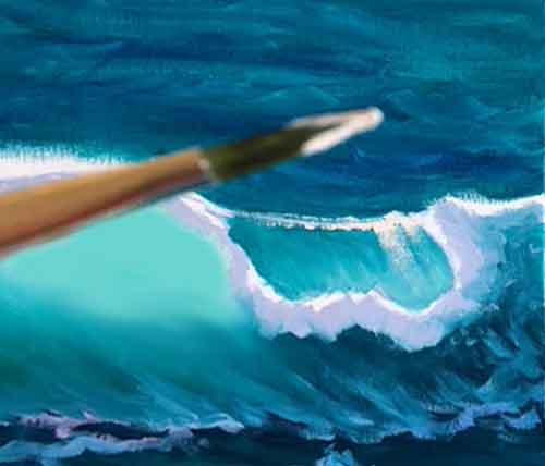 Featured image of post How To Paint A Beach Wave Acrylics / The beauty of acrylic paint is that it can look totally different depending on how you apply it.