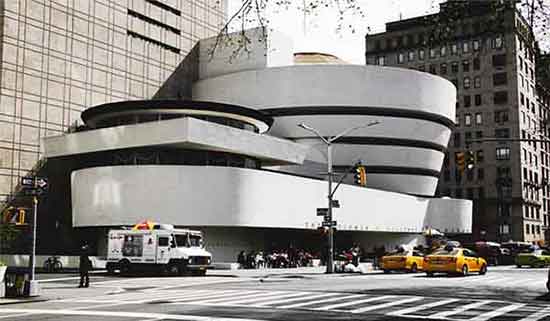 Guggenheim Museum in New York City built in 1959. Architecture is applied art.