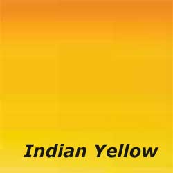 Indian Yellow color sample Indian Yellow is a warm yellow.