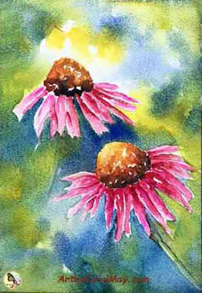 Painting Watercolor Flowers