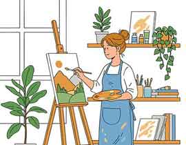 What do you need in your own home art studio?