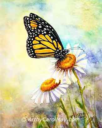 Learn how to paint butterfly art.