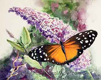 You can learn to paint a watercolor butterfly that looks real.