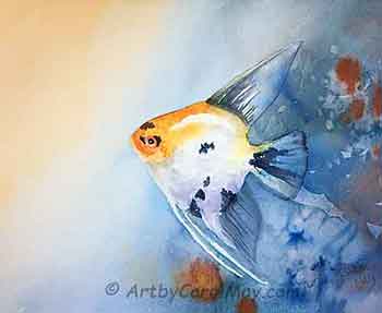 Painting watercolor step by step